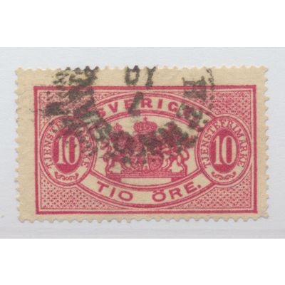Sweden Stamp Scott #O17, Used, City/Date Cancel