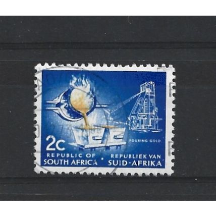 SouthAfrica.SG201 2c Pouring Gold.Variety Unchecked.Fine Used.Aug25h