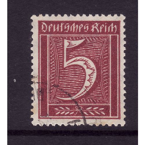 GERMANY 1921 SG 153 5pf CLARET FINE USED