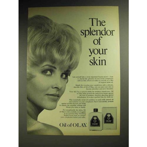 1970 Oil of Olay Lotion Ad - The Splendor of Your Skin