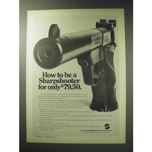 1971 High Standard Sharpshooter Target Pistol Ad