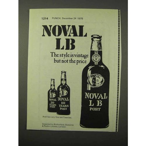 1975 Noval LB Port Ad - The Style is Vintage Not Price