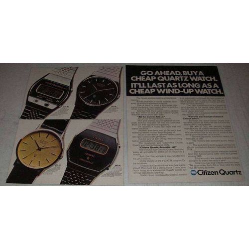 1977 Citizen Quartz Watch Ad - 50-2111-50 50-7016-91