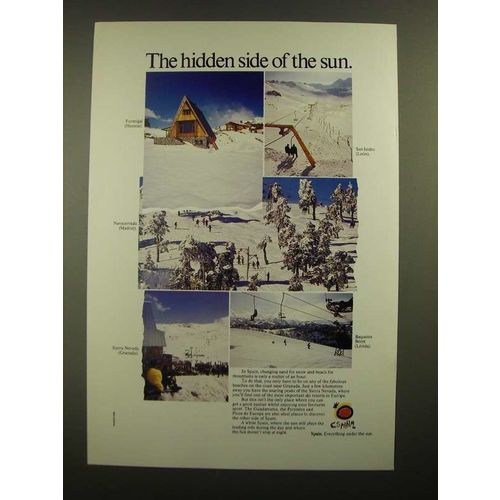 1988 Espana Spain Tourism Ad - The Hidden Side of the Sun