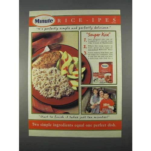 1996 Minute Rice Ad - Souper Rice