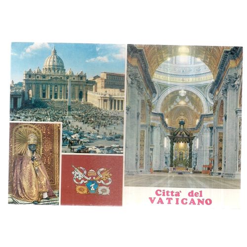 multiview, VATICAN CITY. unused vintage postcard =