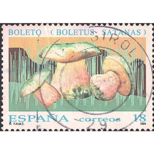 SPAIN, Mushroom - Boletus Satanas, blue 1994, 18 Ptas