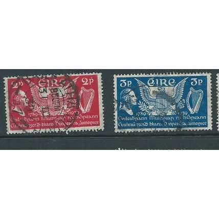 Ireland stamps sg109 sg 109 used set first us president