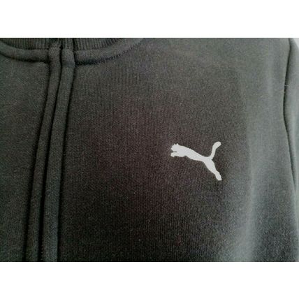 Ladies PUMA Sweat Jacket Black UK Size 12 Small EU40 Virgin active logo - New