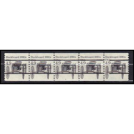 2124a 4.9c Buckboard Fine MNH Dry Gum PNC 2/5 Gap 1R X0375
