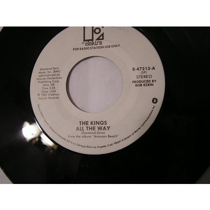 The Kings Promo 45-ALL THE WAY STEREO/MONO
