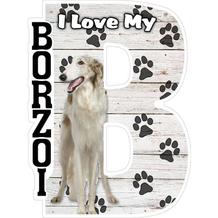 I Love My Borzoi Fridge Magnet
