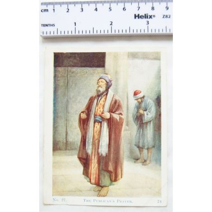 Vintage: Scholar's Lesson Picture Story No. 27 The Publican's Prayer
