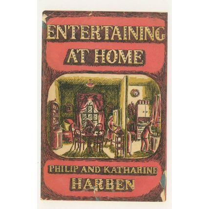 Entertaining At Home Philip Katharine Harben 1951 Book Postcard