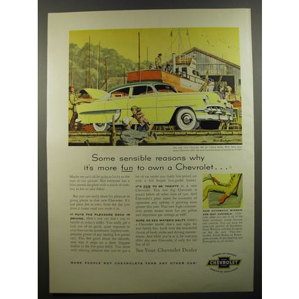 1954 Chevrolet Bel Air 4-Door Sedan Ad - Some sensible reasons why it's more