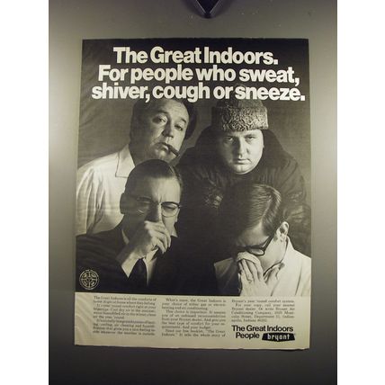 1969 Bryant Air Conditioning Ad - The great indoors. For people who sweat