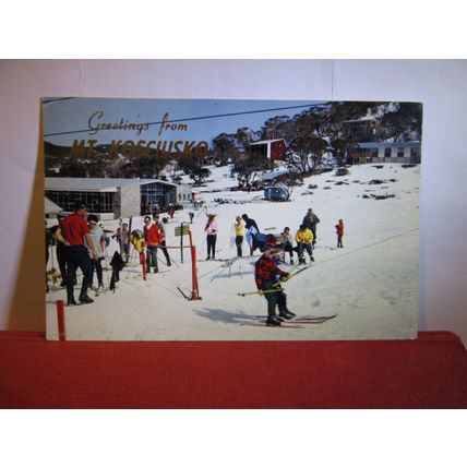 Mt. KOSCIUSKO, NEW SOUTH WALES, AUSTRALIA used postcard. 1960s pm =