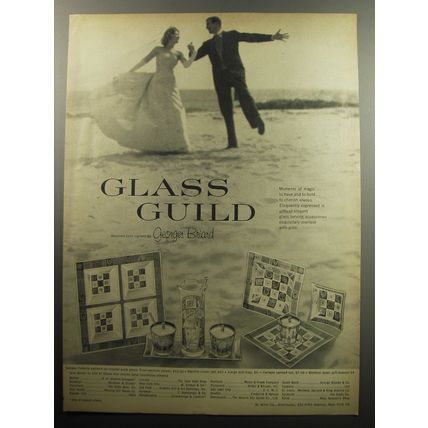 1957 Georges Briard Glass Guild Advertisement - Golden Celeste Glass