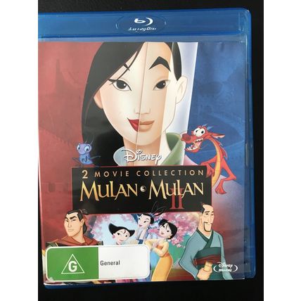 Mulan & Mulan II 2 movie collection blu ray dvd