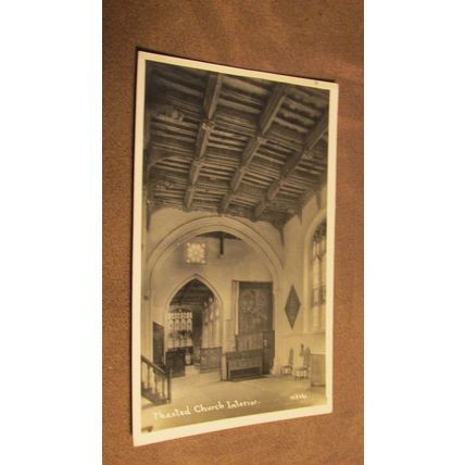 Real Photo Postcard - Interior Thaxted Church, Uttlesford - Essex