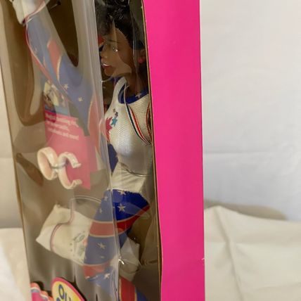 Mattel 1996 Atlanta Olympic Gymnast Barbie African American Doll #15124