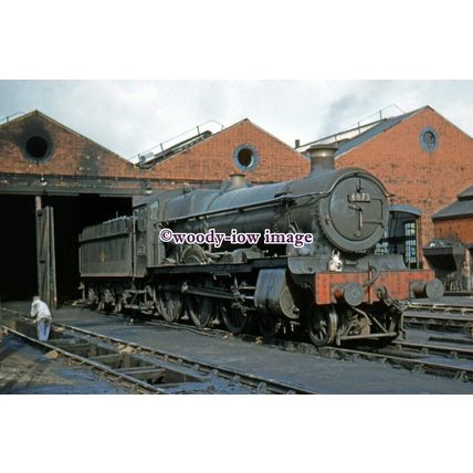pu2454 - Cornwall - Engine No.6873 at Penzance Shed - photograph 6x4