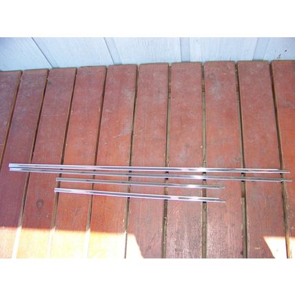 1965 CHRYSLER NEW YORKER 2D HT BELT LINE TRIM OEM 4 PCS TWO DOOR HARD TOP