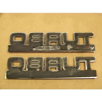 1987 CHRYSLER TURBO ELECTRONIC FUEL INJECTION EMBLEMS OEM LEBARON