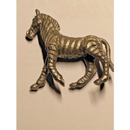 Collectible SD 2005 Pewter African Zebra 2" x 1.5" Animal Figurine Detailed
