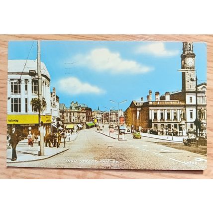 POSTCARD: GLASGOW - PAISLEY HIGH STREET: 1967