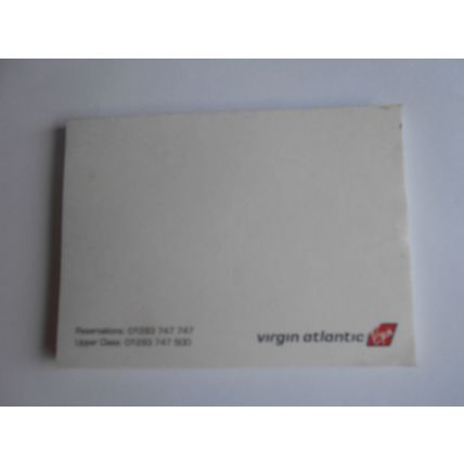 Vintage Virgin Atlantic Mini Sticky Pad - approx 15+ Pages