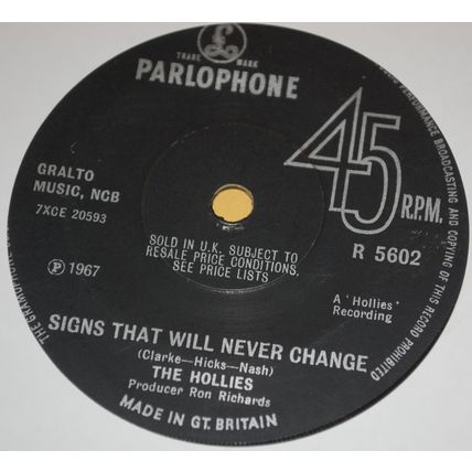The Hollies – Carrie Anne 7" Single 1967