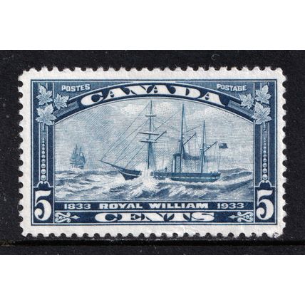 Canada KGV 1933 5c Blue Royal William Steamboat SG331 Mint MH