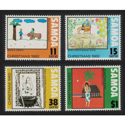 Samoa Christmas Children's Pictures 4v 1982 MNH SG#629-632