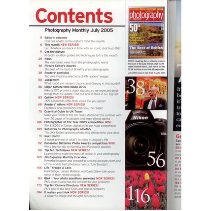 Photography Monthly July 2005, excellent condition