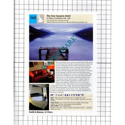 The Royal Hotel Comrie Perthshire / Four Seasons Hotel St Fillans -2011 Advert
