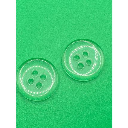 Buttons Clear Round 15mm Resin Sewing 4 Hole Scrapbooking Bedding Knitting