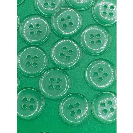 Buttons Clear Round 15mm Resin Sewing 4 Hole Scrapbooking Bedding Knitting