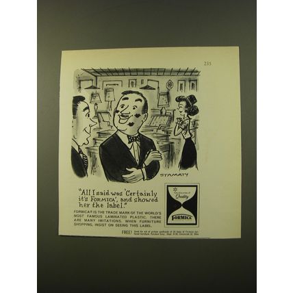 1961 Formica Laminated Plastic Advertisement - All I said was