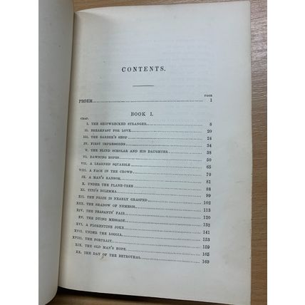 GEORGE ELIOT "ROMOLA" FICTION ANTIQUE BOOK (P4)