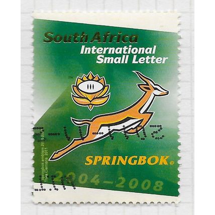 AFRICA SOUTH 2011 RUGBY SPRINGBOKS EMBLEM LEGENDARY SPORTS USED 2004 2008