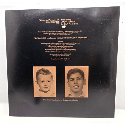 Eric Carmen - Eric Carmen Self Titled 1975 LP Vinyl Record Album Vintage (P3)