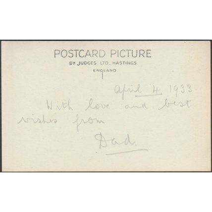 Primroses, 1933 - Judges RP Postcard