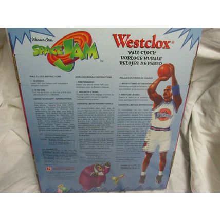 1996 Warner Bros. Space Jam Looney Tunes Wall Clock by Westclox