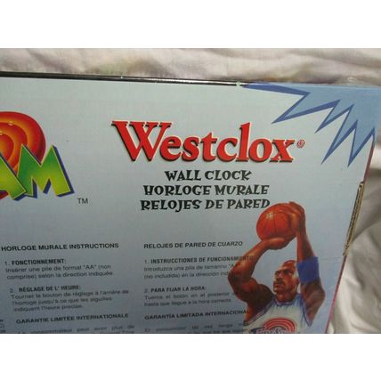 1996 Warner Bros. Space Jam Looney Tunes Wall Clock by Westclox