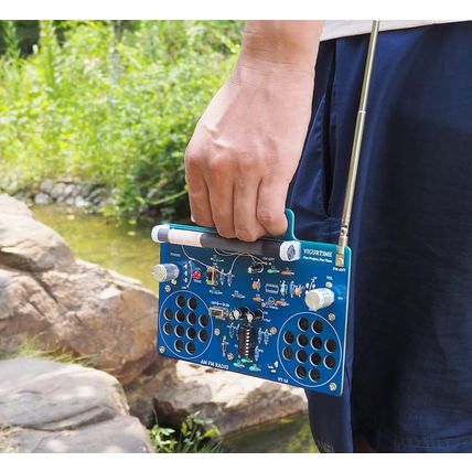 AM/FM Radio Kit | Soldering Project DIY Kit for Practicing Teaching Electronics