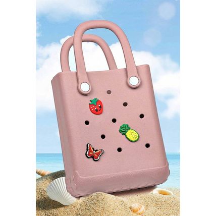 Apricot Pink Waterproof EVA Hollow Tote Bag
