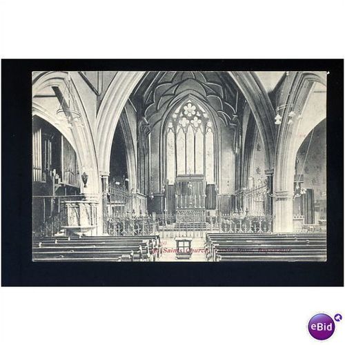 LONDON Bayswater All Saints Church Interior Postcard by Beagles