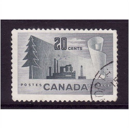CANADA 1952 20c FORESTRY SG 441 FINE USED