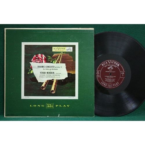 Yehudi Menuhin/Furtwangler - Brahms: Violin Concerto In D - LM 1142 - VG+